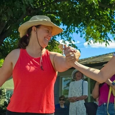 obstacle course with 3 women